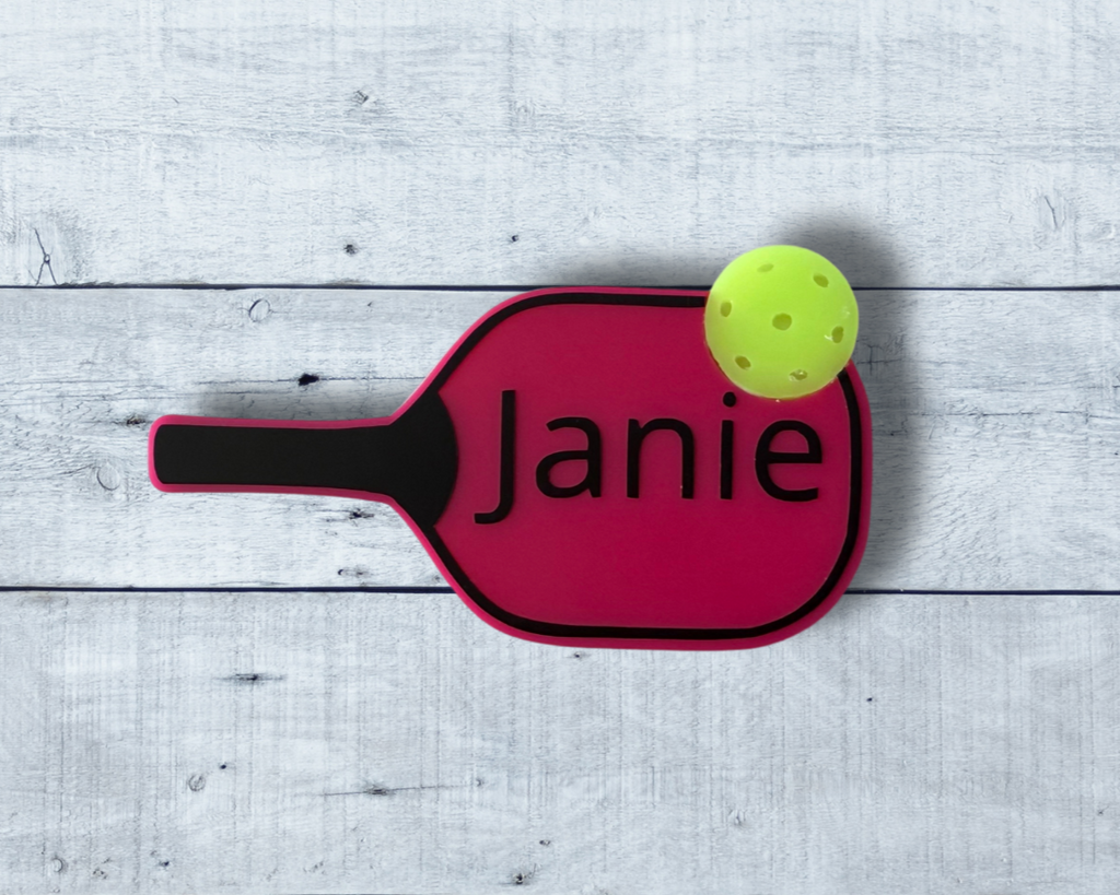 Pickleball Magnetic Name Tag