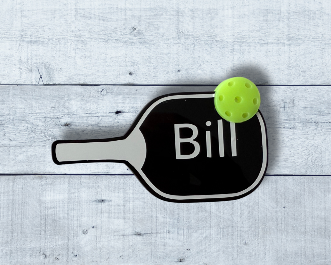 Pickleball Magnetic Name Tag