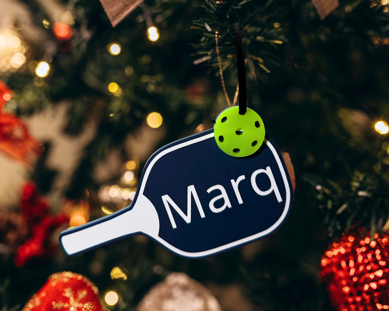 Pickleball Paddle Ornament