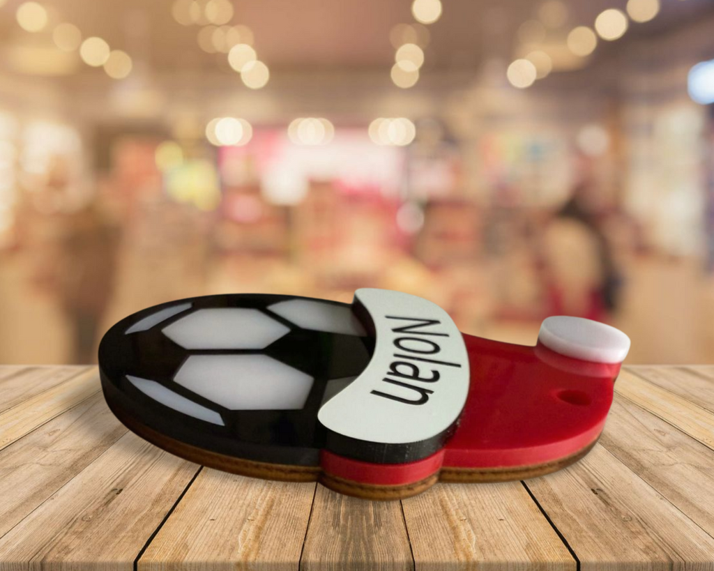 Personalized Soccer Christmas Ornament | NFC Memory Keepsake